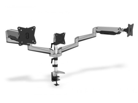 DIGITUS Bras support écran TFT/LCD avec vérin à gaz, triple