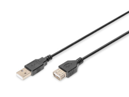 DIGITUS Rallonge USB 2.0, noir, 3,0 m