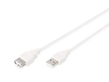 DIGITUS Rallonge USB 2.0, 1,8 m, beige