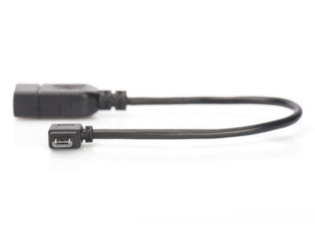 DIGITUS Câble adaptateur USB 2.0, micro USB-B - USB-A, 0,15m