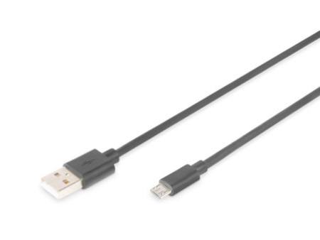 DIGITUS Câble de raccordement US 2.0, USB-A - USB-B micro