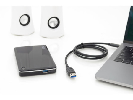 ASSMANN Câble de raccordement USB 3.1, USB-C - USB-A, 1,0 m