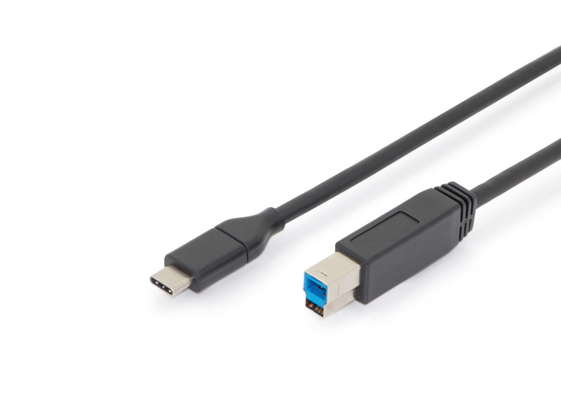 ASSMANN Câble de raccordement USB 3.0, USB-C - USB-B, 1,8 m