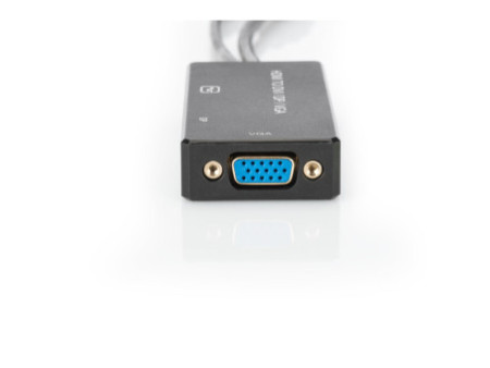 DIGITUS Convertisseur HDMI 3 en 1, HDMI - DP+DVI+VGA, 0,2 m