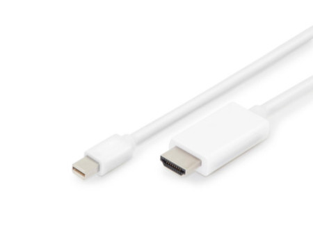 DIGITUS Câble d'adaptateur Mini Display Port, mDP-HDMI-A, 2m