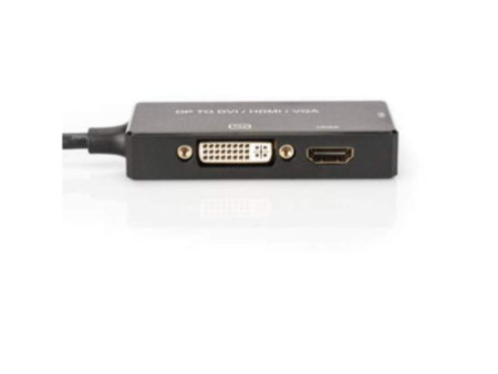 DIGITUS Convertisseur 3en1 DisplayPort 1.2, DP- HDMI+DVI+VGA