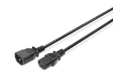 DIGITUS Câble de rallonge trois broches, 1,2 m, noir
