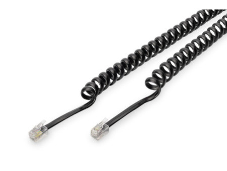 DIGITUS Cordon téléphonique fiche mâle RJ10-mâle RJ10