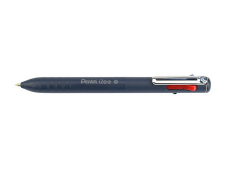 Pentel Stylo à bille rétractable 4 couleurs iZee, présentoir