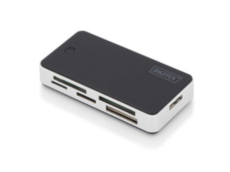 DIGITUS Lecteur de carte USB 3.0 'All-in-one', noir / argent