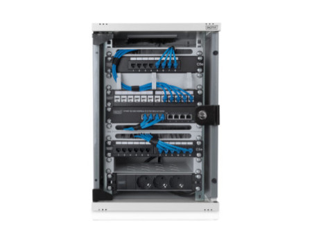 DIGITUS Coffret mural 10', 9 U, gris clair RAL 7035