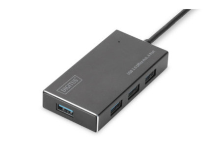 DIGITUS Hub USB 3.0 Super Speed, 4 ports, avec alimentation