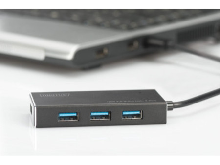 DIGITUS Hub USB 3.0 Super Speed, 4 ports, avec alimentation