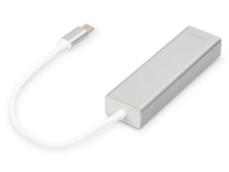 DIGITUS Hub USB 3.0 Super Speed, 3 ports + éthernet
