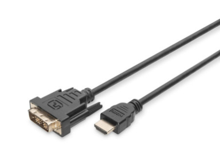 DIGITUS Câble d'adaptateur HDMI, HDMI-A - DVI, 2,0 m, noir