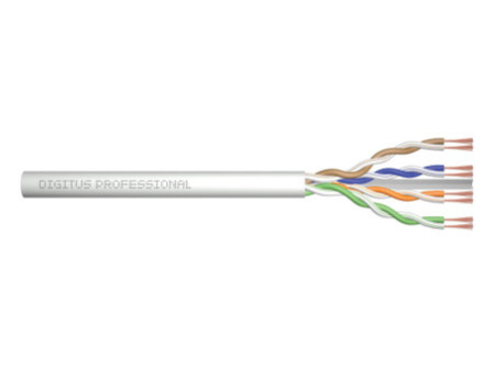 DIGITUS Câble patch non blindé Cat. 6a, U/UTP, 305 m, gris