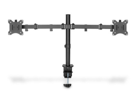 DIGITUS Support double écran universel, fixation par serrage
