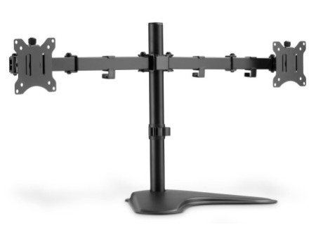 DIGITUS Support double écran universel, noir