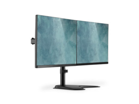 DIGITUS Support double écran universel, noir