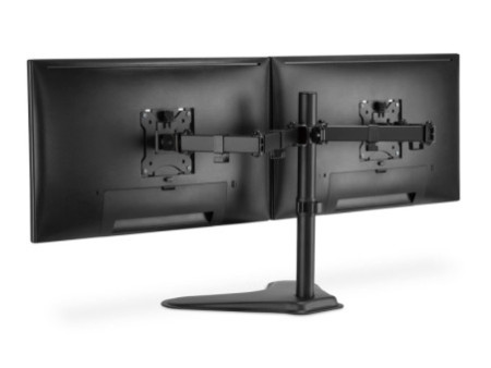 DIGITUS Support double écran universel, noir