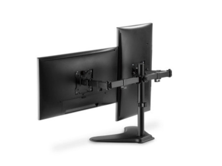 DIGITUS Support double écran universel, noir