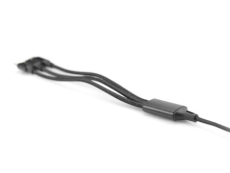 DIGITUS Câble de charge 3-en-1, USB A-Lightning + Micro USB