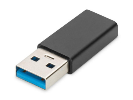 DIGITUS Adaptateur USB Type-C, USB A - USB-C, noir