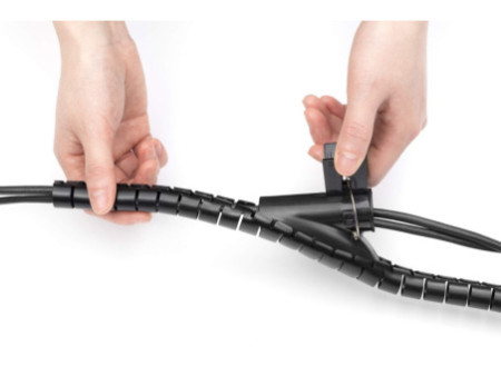 DIGITUS Gaine de câbles flexible avec outil d'enfilage, 5 m