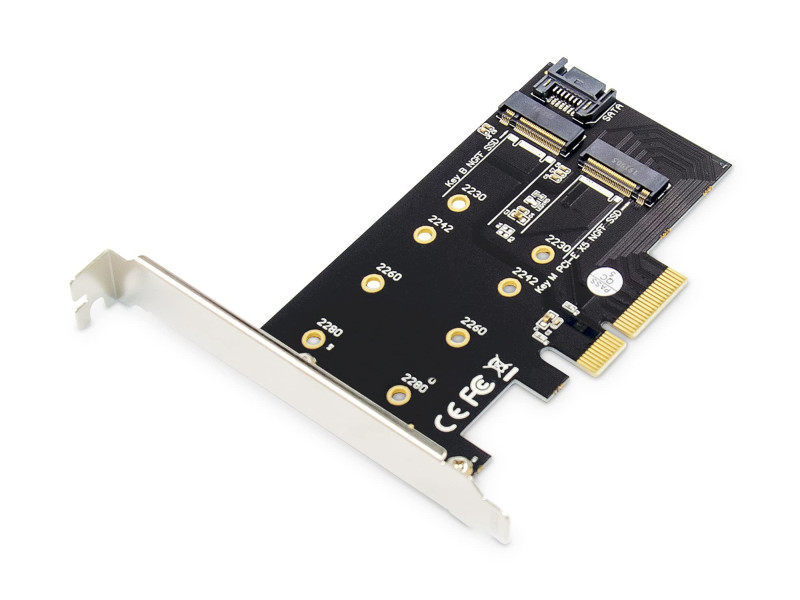 DIGITUS Carte Add-On M.2 NGFF/NVMe SSD PCI Express 3.0 (x4)