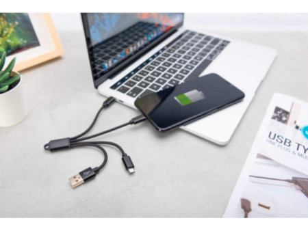 DIGITUS Câble de charge 3-en-1, USB A-Lightning + Micro USB