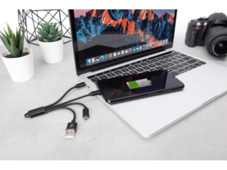 DIGITUS Câble de charge 3-en-1, USB A-Lightning + Micro USB