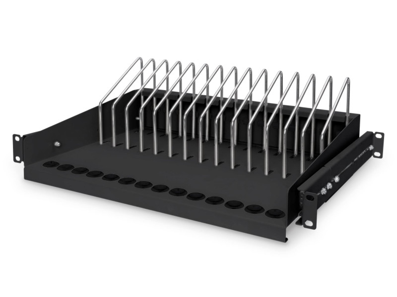 DIGITUS Tablette télescopique 19', noir (RAL 9005)