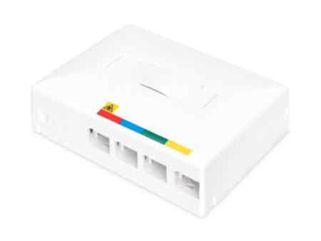 DIGITUS Boîtier vide FTTX pour 4 x couplages SC SX / LC DX