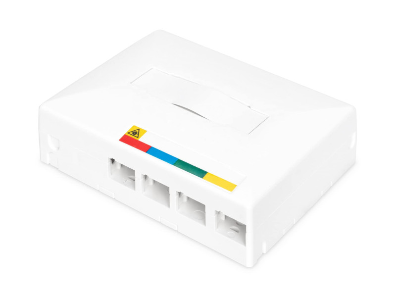 DIGITUS Boîtier vide FTTX pour 4 x couplages SC SX / LC DX