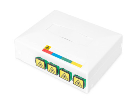 DIGITUS Boîtier vide FTTX pour 4 x couplages SC SX