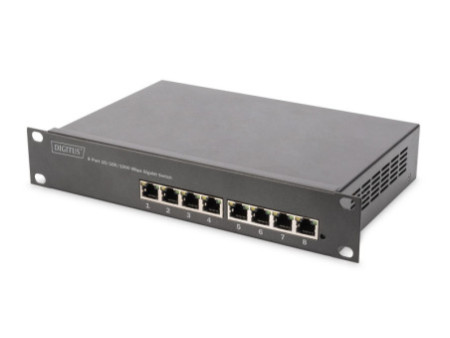DIGITUS Commutateur réseau PoE+ 10' Gigabit Ethernet,8 ports