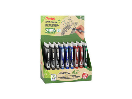Pentel Stylo roller à encre gel EnerGel BL77 Eco