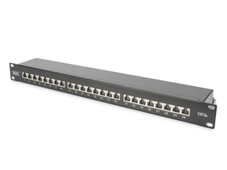 DIGITUS Panneau de brassage 19', Cat.6A, classe EA, 24 ports