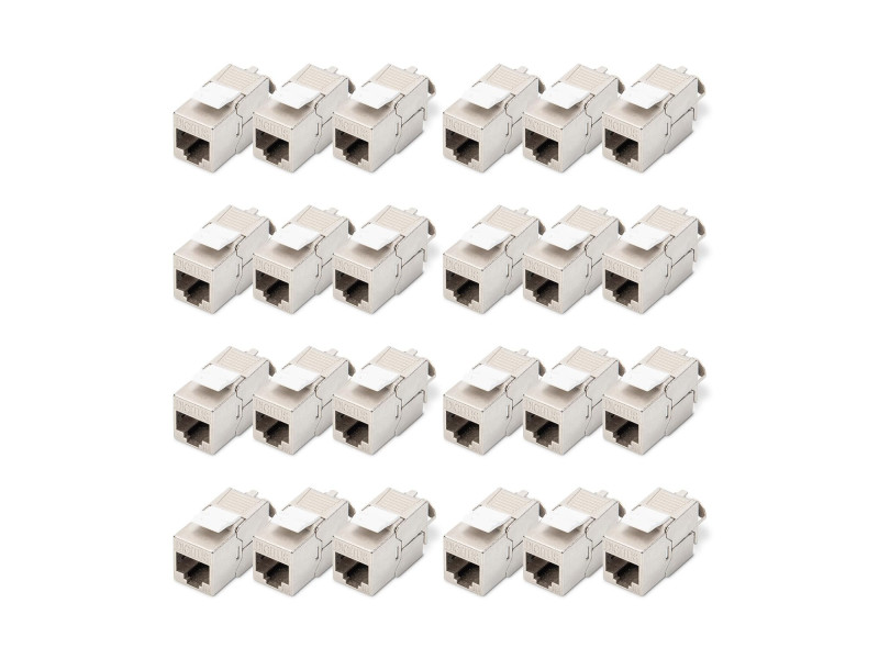 DIGITUS Module Keystone, cat. 6A, blindé, pack de 24
