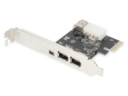 DIGITUS Carte PCI Express FireWire 1394a, 2+1 ports