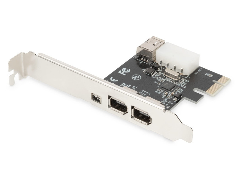 DIGITUS Carte PCI Express FireWire 1394a, 2+1 ports