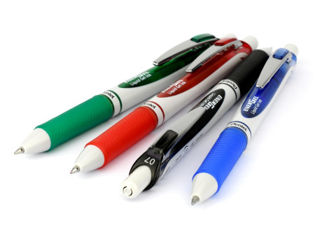 Pentel Stylo roller à encre gel EnerGel BL77 Eco, noir