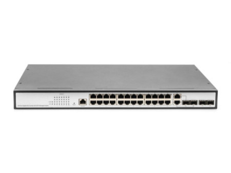 DIGITUS Switch Gigabit 19', Managed, 2 Uplinks, 24 ports