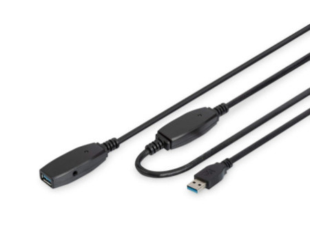 DIGITUS Câble de rallonge actif USB 3.0, 10 m