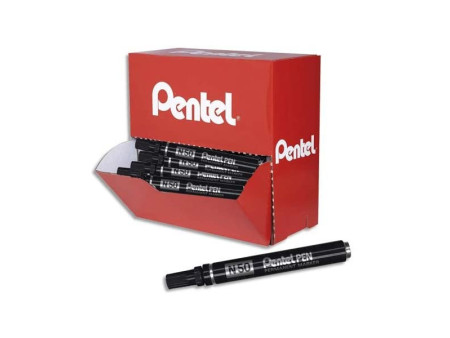 Pentel Marqueur permanent N50, présentoir carton de 36