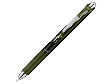 Pentel Stylo roller encre gel Energel BL77, olive black