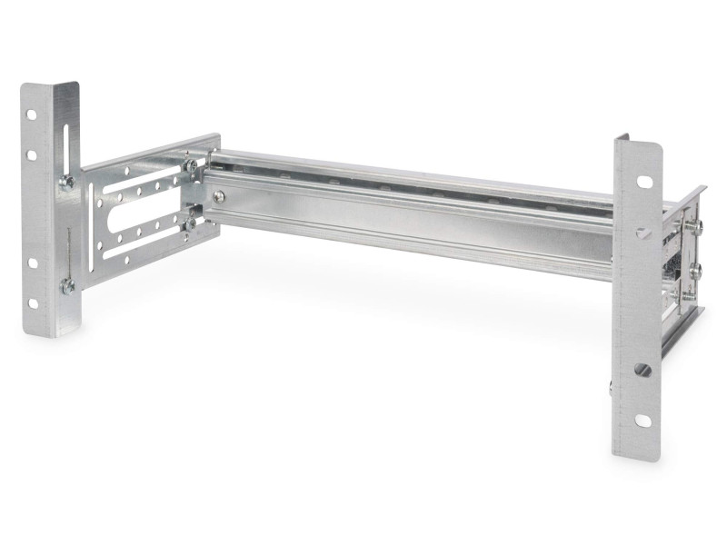 DIGITUS Support de rail DIN 19', avec rails DIN, 4U