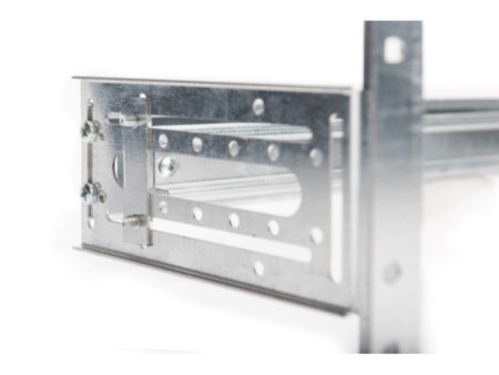 DIGITUS Support de rail DIN 19', avec rails DIN, 4U