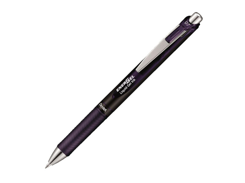 Pentel Stylo roller encre gel Energel BL77, bordeaux black