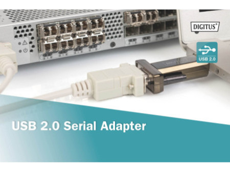 DIGITUS Adaptateur série USB 2.0, câble USB-A incl.
